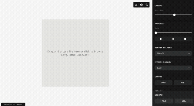 ThorVG View running in the browser